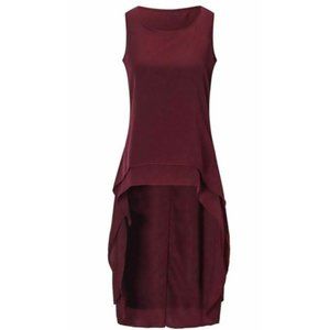 AUDATE Women's Lantern Sleeve Round Neck High